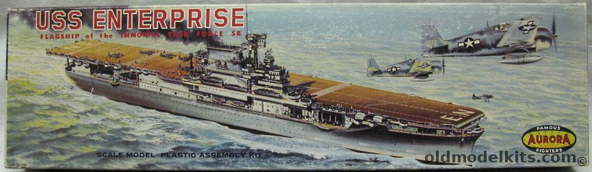 Aurora 1/600 CV-6 USS Enterprise - Aircraft Carrier From World War II, 714-149 plastic model kit